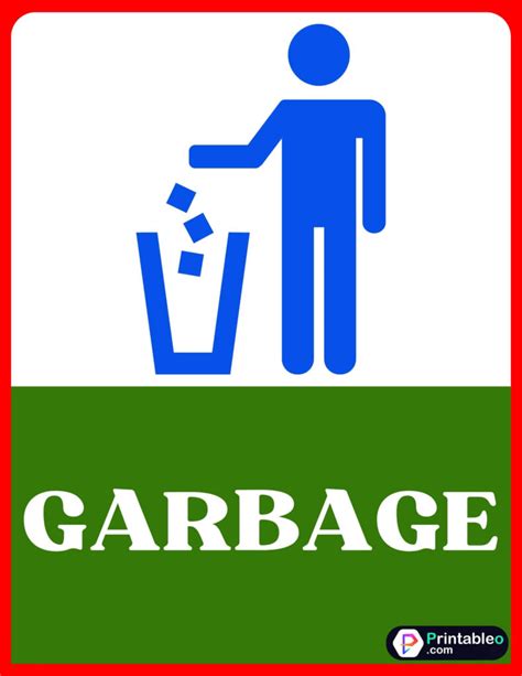 garbage signages.